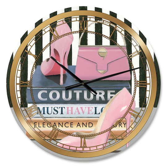 Designart Fashion High Heels VII Glam Wall Clock